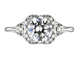 Pre-Owned Moissanite Platineve Ring 1.32ctw DEW.