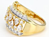 Pre-Owned Moissanite 14k Yellow Gold Over Silver Ring 1.44ctw     DEW.