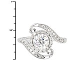 Pre-Owned Moissanite Fire® 1.65ct Diamond Equivalent Weight Round, Platineve™ Ring