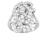 Pre-Owned White Cubic Zirconia Sterling Silver Ring 2.66ctw
