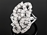Pre-Owned White Cubic Zirconia Sterling Silver Ring 2.66ctw