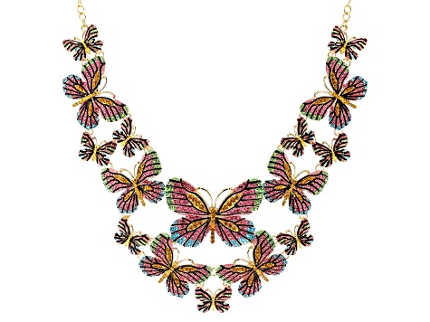 butterfly bib necklace