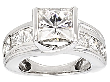 Picture of Pre-Owned Moissanite Platineve Ring 5.56ctw D.E.W