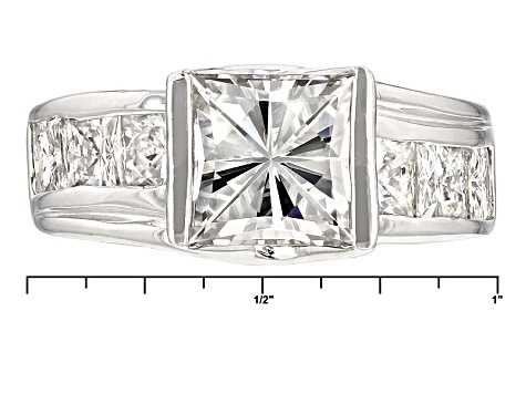 Pre-Owned Moissanite Platineve Ring 5.56ctw D.E.W
