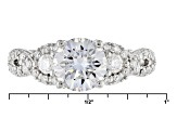 Pre-Owned Moissanite Platineve Ring 2.56ctw D.E.W