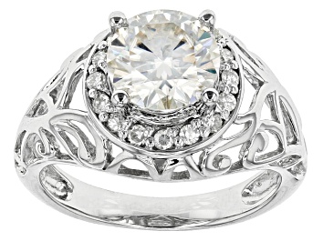 Picture of Pre-Owned Moissanite Ring Platineve™ 2.22ctw DEW
