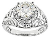 Pre-Owned Moissanite Ring Platineve™ 2.22ctw DEW