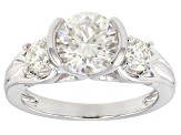 Pre-Owned Moissanite Platineve Ring 2.36ctw D.E.W