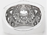 Pre-Owned Cubic Zirconia Silver Ring 4.14ctw