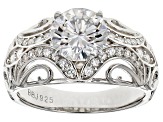 Pre-Owned Moissanite Platineve Ring 1.90ctw D.E.W