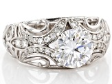 Pre-Owned Moissanite Platineve Ring 1.90ctw D.E.W