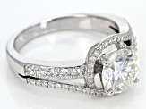 Pre-Owned Moissanite Platineve Ring 2.24ctw D.E.W