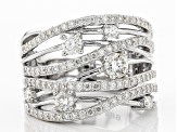 Pre-Owned Moissanite Platineve Ring 1.53ctw D.E.W