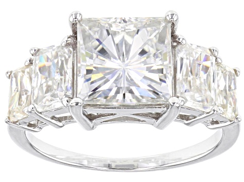 Pre-Owned Moissanite Platineve Ring 5.16ctw DEW.