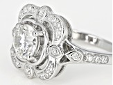 Pre-Owned Moissanite Platineve ring 1.24ctw DEW