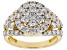 Pre-Owned White Lab-Grown Diamond 14K Yellow Gold Ring 2.02ctw