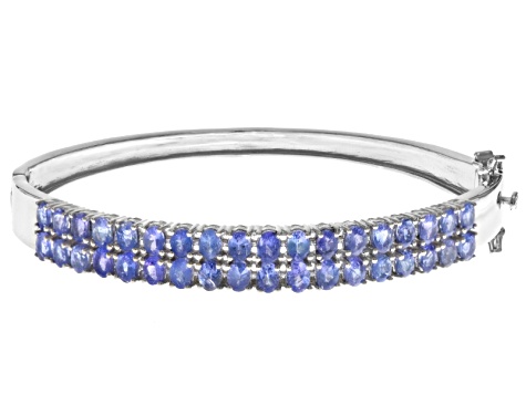 Pre-Owned Blue Tanzanite Sterling Silver Bracelet 5.40ctw