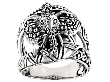 Picture of Pre-Owned Sterling Silver Elephant Ring