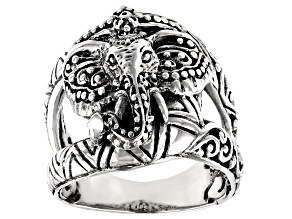 Pre-Owned Sterling Silver Elephant Ring