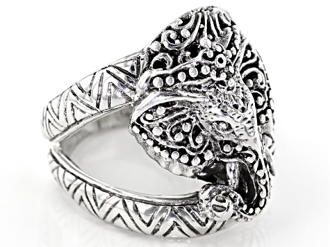 Pre-Owned Sterling Silver Elephant Ring