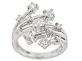 Pre-Owned Moissanite Platineve® Ring 1.05ctw DEW