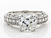 Pre-Owned Moissanite Platineve Ring 3.10ctw DEW.