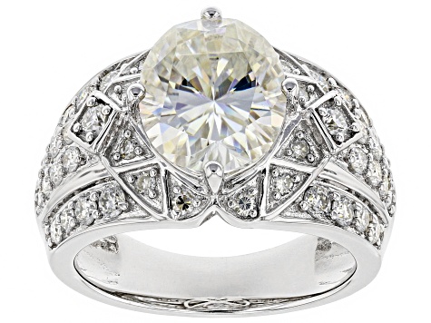 Pre-Owned Moissanite Platineve Ring 5.04ctw D.E.W