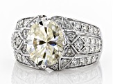 Pre-Owned Moissanite Platineve Ring 5.04ctw D.E.W