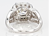 Pre-Owned Moissanite Platineve Ring 4.32ctw DEW.
