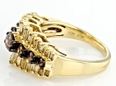 Pre-Owned Champagne Diamond 10k Yellow Gold Ring 1.25ctw