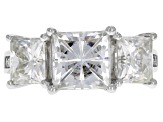 Pre-Owned Moissanite Platineve Ring 6.68ctw D.E.W