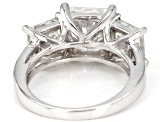 Pre-Owned Moissanite Platineve Ring 6.68ctw D.E.W