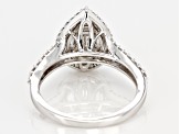 Pre-Owned White Diamond 10k White Gold Ring 0.75ctw