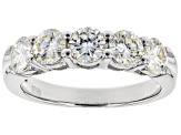 Pre-Owned Moissanite Platineve Ring 1.65ctw DEW.