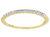 Pre-Owned White Diamond 10k Yellow Gold Ring 0.15ctw