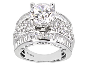 Pre-Owned Cubic Zirconia Silver Ring 11.03ctw