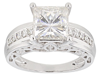 Picture of Pre-Owned Moissanite Ring Platineve™ 3.34ctw DEW