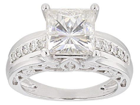 Pre-Owned Moissanite Ring Platineve™ 3.34ctw DEW