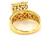 Pre-Owned Womens Square Ring Bella Luce White Cubic Zirconia 2ctw 18k Gold Over Silver