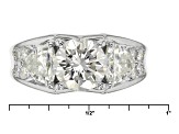 Pre-Owned Moissanite Platineve Ring 4.02ctw D.E.W