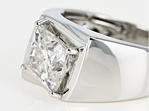 Pre-Owned Moissanite Platineve Gents Ring 2.50ctw DEW.