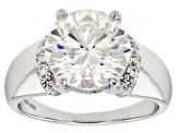 Pre-Owned Moissanite Platineve Ring 6.33ctw D.E.W