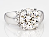 Pre-Owned Moissanite Platineve Ring 6.33ctw D.E.W