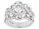 Pre-Owned Moissanite Platineve Ring 2.62ctw D.E.W