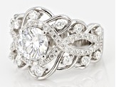 Pre-Owned Moissanite Platineve Ring 2.62ctw D.E.W