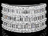 Pre-Owned Cubic Zirconia Silver Ring 2.90ctw