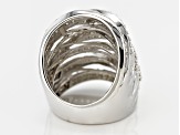 Pre-Owned Cubic Zirconia Silver Ring 3.95ctw (2.07ctw DEW)