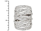 Pre-Owned Cubic Zirconia Silver Ring 3.95ctw (2.07ctw DEW)