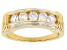 Pre-Owned Moissanite 14k Yellow Gold Over Silver Ring .65ctw DEW