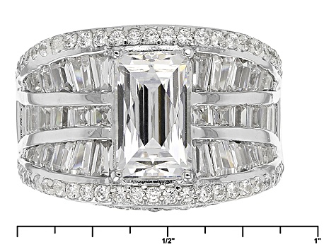 Pre-Owned White Cubic Zirconia Platineve Ring 9.81ctw